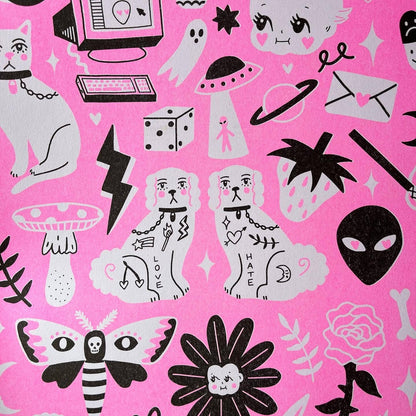 Affiche risographique "Flash Sheet" A3 - Amy Hastings