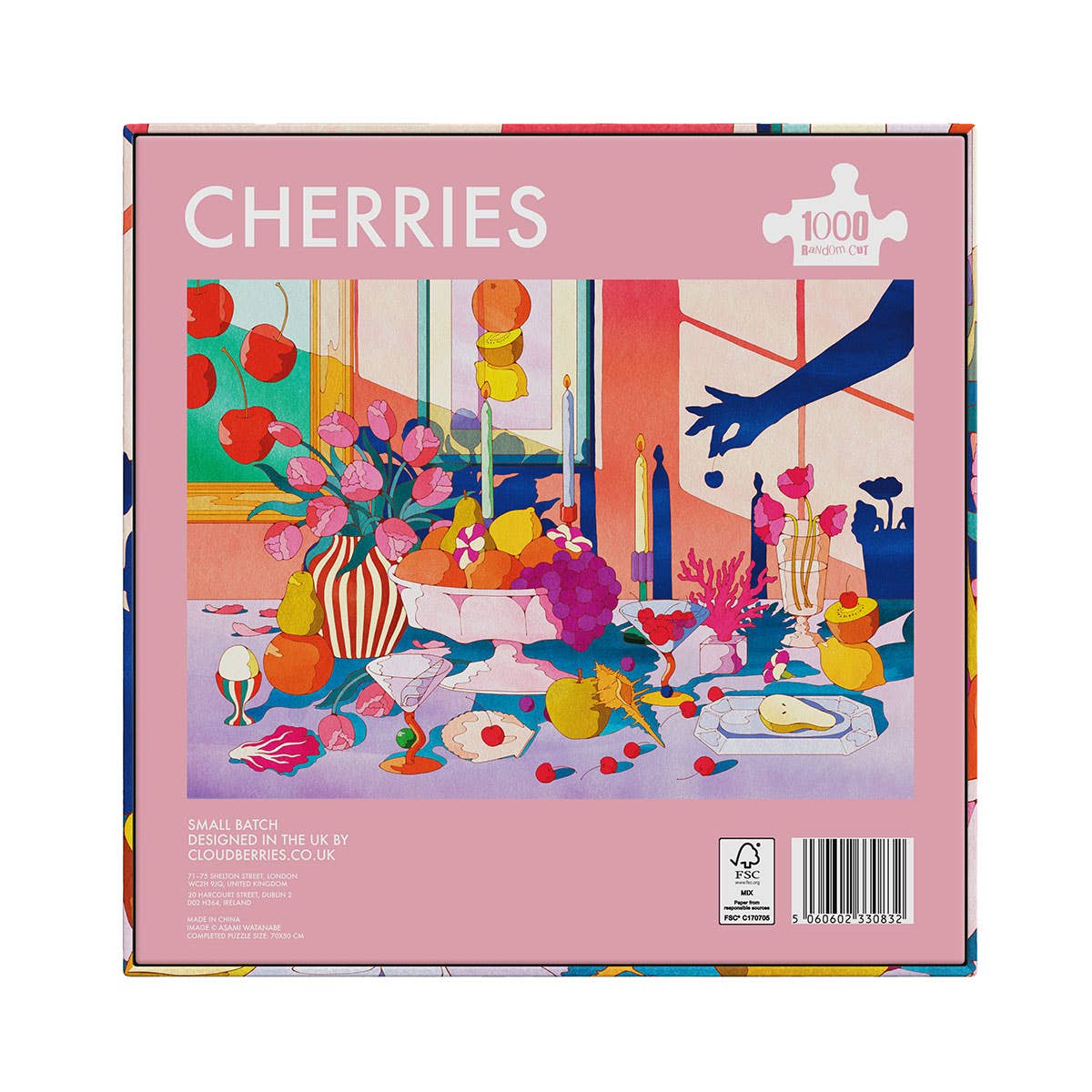 Puzzle 1000 Pièces 'Cherries' – Design d’Asami Watanabe | Cloudberries