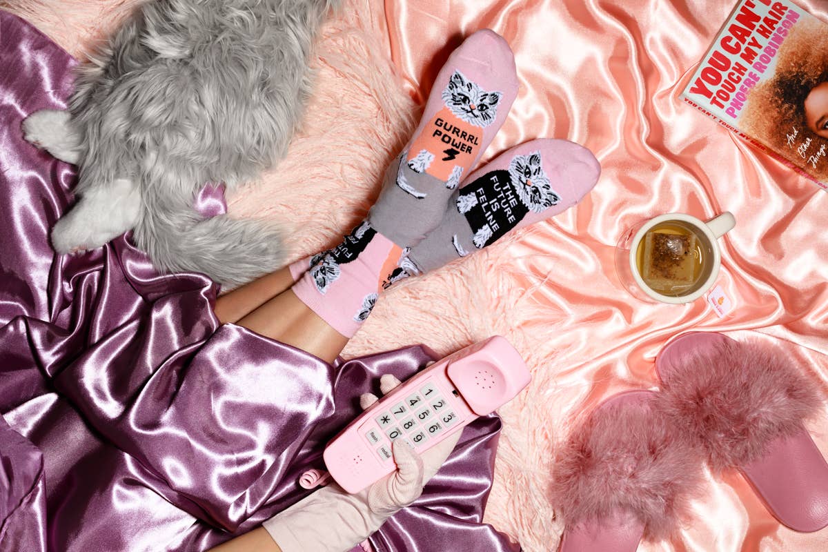 Chaussettes Chats "Futur is Feline" - Taille 35-40