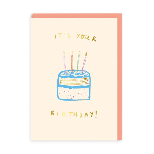 Carte anniversaire  "It's Your Birthday"