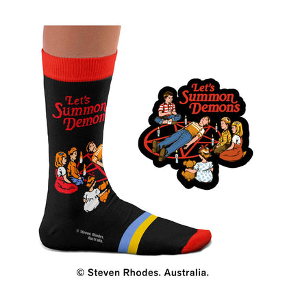 Chaussettes Steven Rhodes "Let's Summon Demons" – Collaboration Officielle