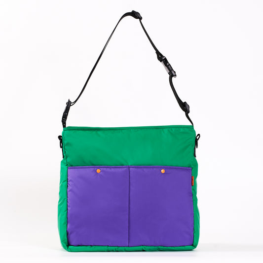 Sac bandoulière Lively - Vert/violet