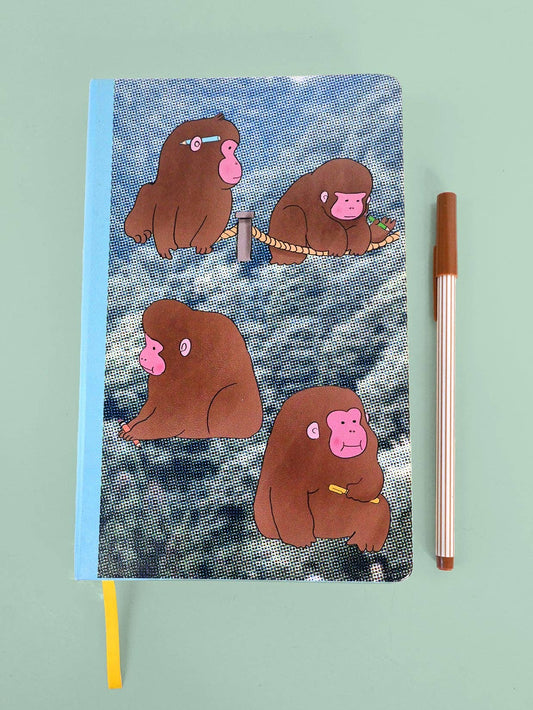 Carnet « Macaques ! A5 » – Illustré par Natali Koromoto