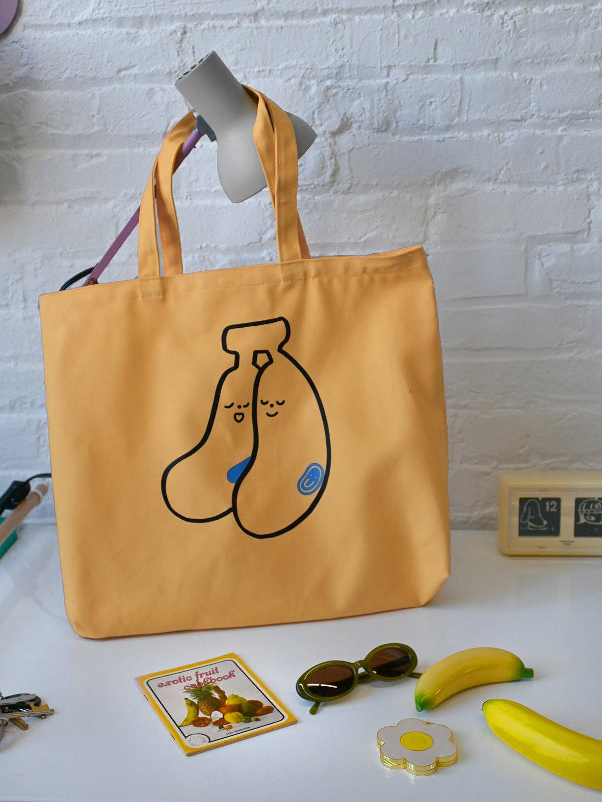 Sac fourre-tout sérigraphié « Bananas » | Coton Bio