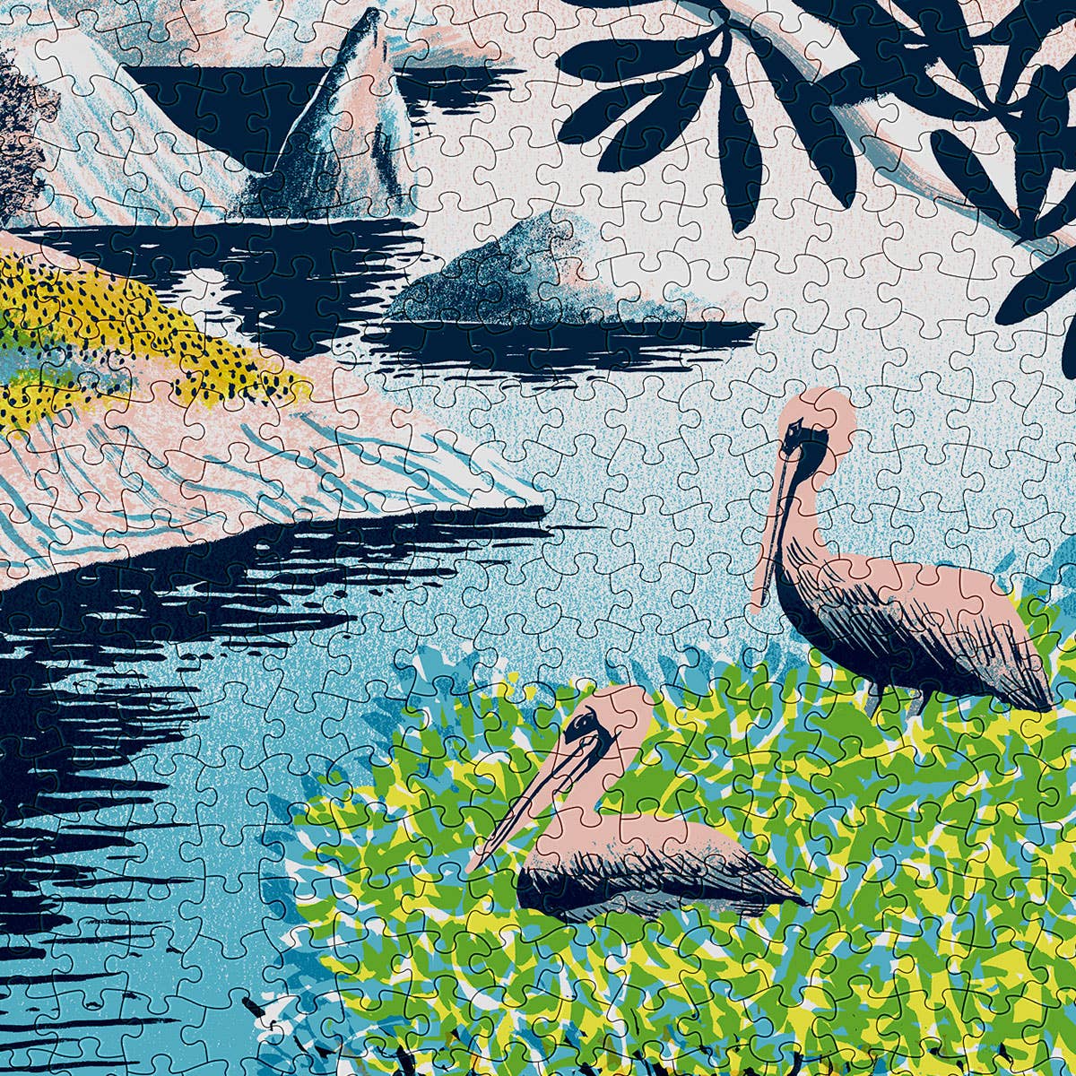 Puzzle 1000 Pièces 'Pelicans' – Design d'Eleanor Taylor | Cloudberries