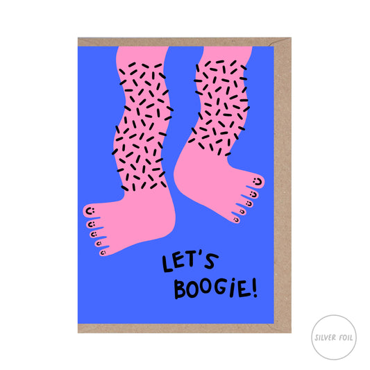 Carte de vœux "Let's boogie !" | Rumble Cards x Wobbly Studio