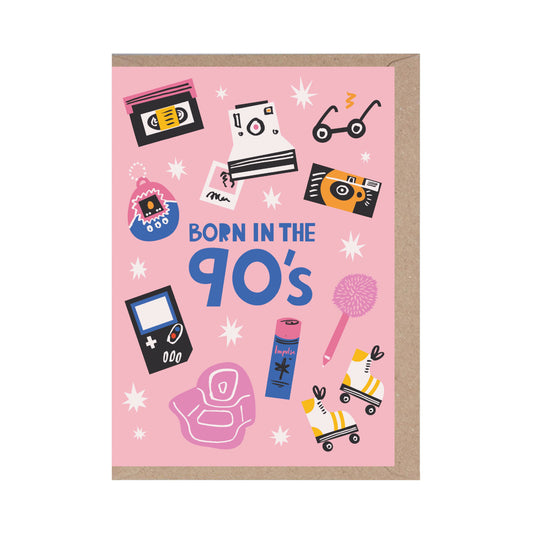 Carte de vœux "Born in the 90's" | Rumble Cards x Ashley Le Quere