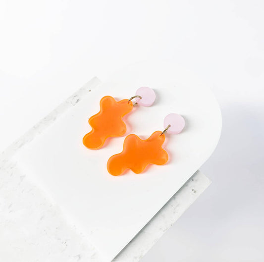 Boucles d'oreilles Neon Glow - | Acrylique recyclé