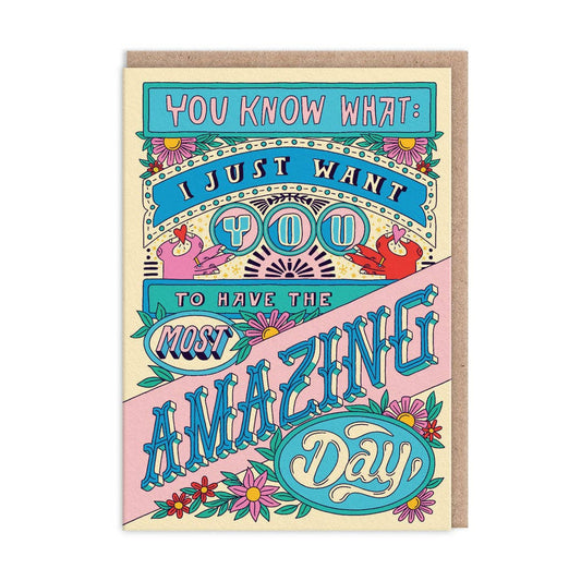 Carte d'anniversaire "Amazing Day"