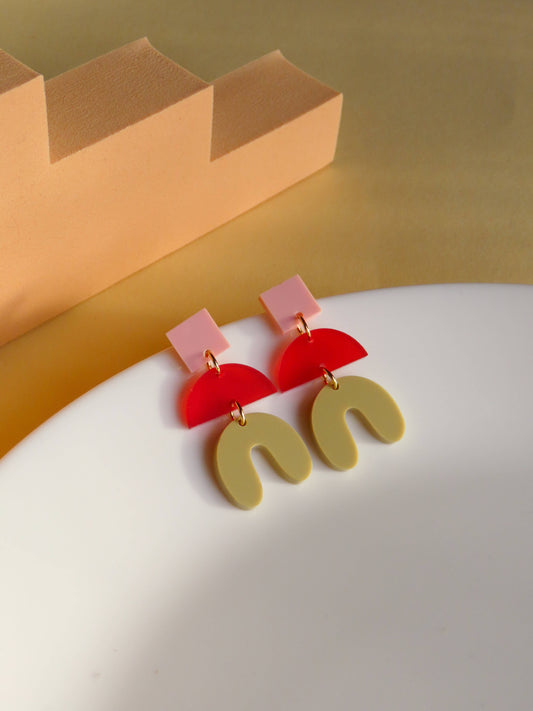 Boucles d’oreilles colorées | Modèle Becca