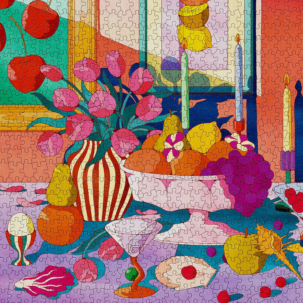 Puzzle 1000 Pièces 'Cherries' – Design d’Asami Watanabe | Cloudberries