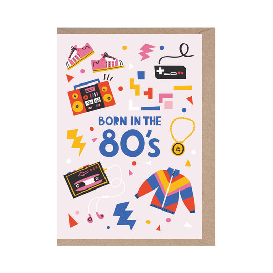 Carte de vœux "Born in the 80's" | Rumble Cards x Ashley Le Quere