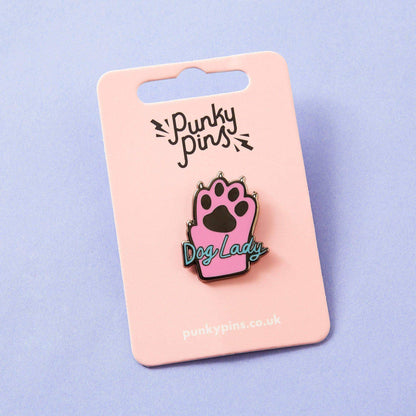 Pins émaillé "Dog Lady"