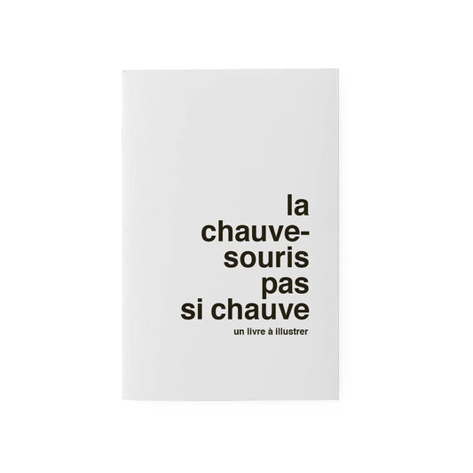 Livre à illustrer - la chauve-souris pas si chauve | Supereditions