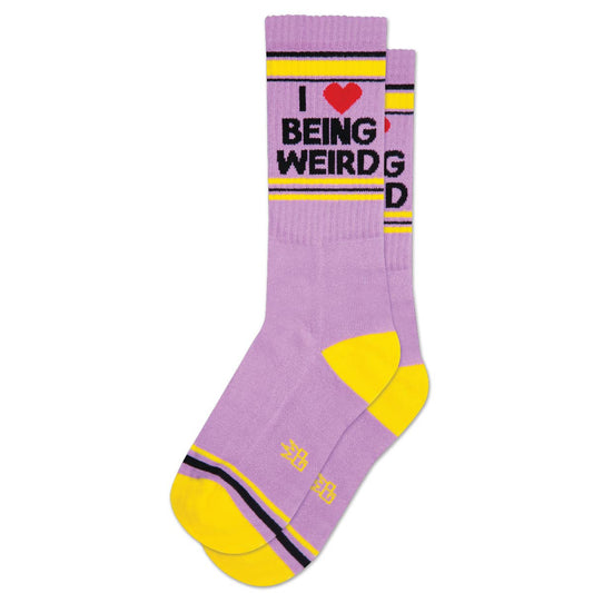 Chaussettes 'I ❤️ Being Weird'