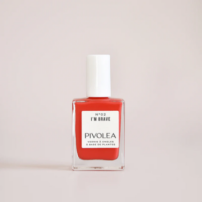 Vernis naturel - Rouge corail | I'm Brave